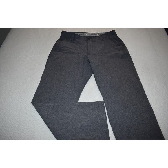 Under Armour Golf Pants Mens Size 34 x 30 Performance Polyester Gray FLAT - Picture 1 of 8